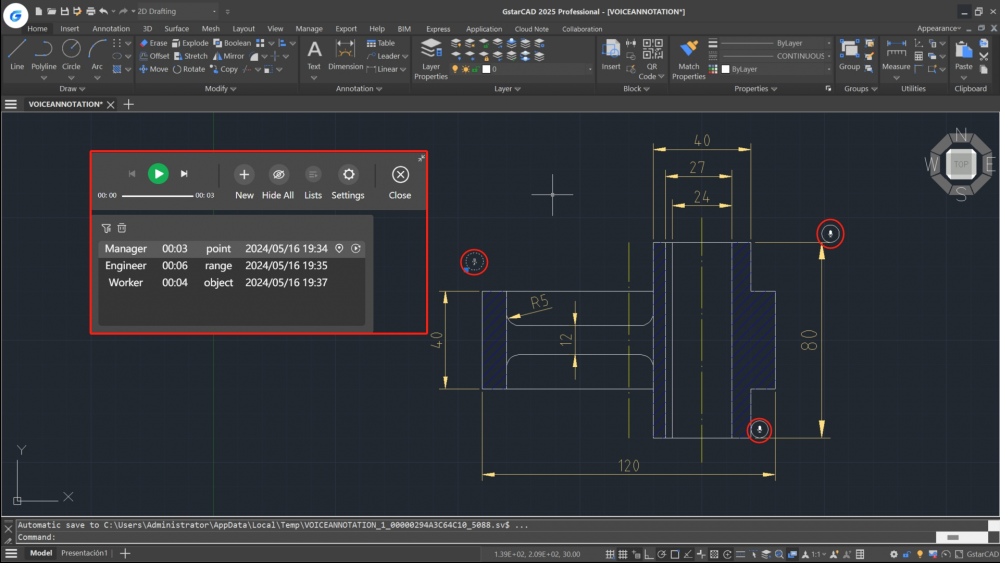 Gerenciamento de camadas no GstarCAD