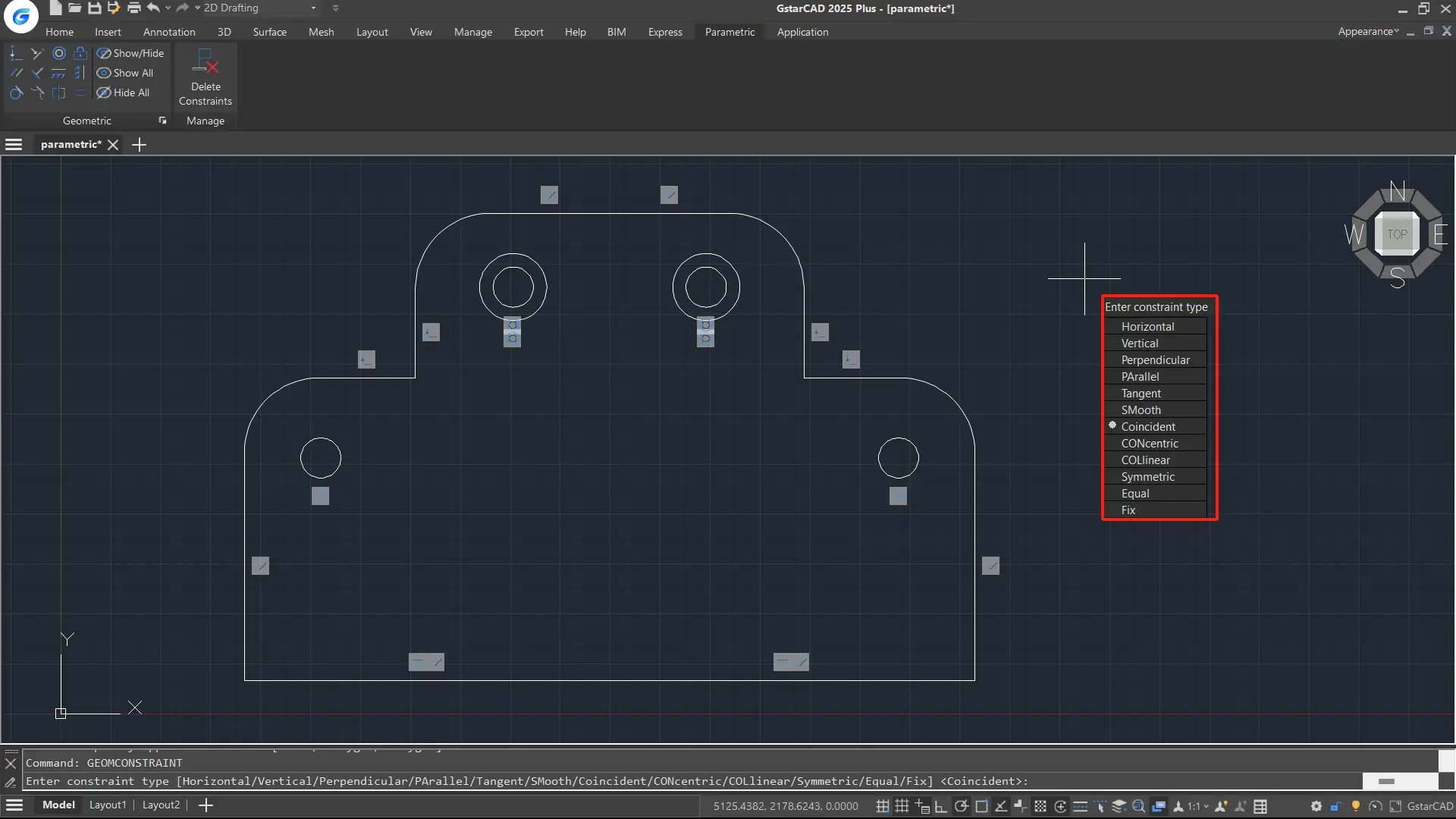 Interface GstarCAD 2026 Plus