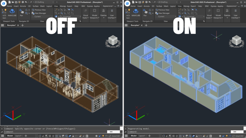 Interface GstarCAD 2026 Pro