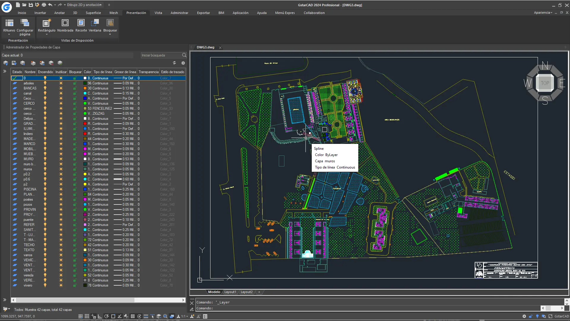 Interface GstarCAD 2026 Standard